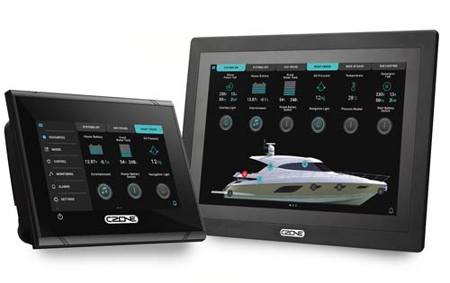 CZone touch displays represented by Fischer Panda UK