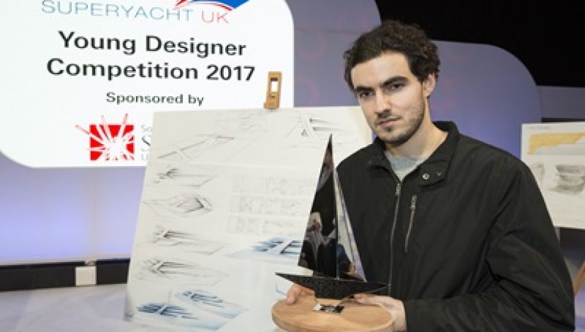 Christopher Karam, a student from Staffordshire University, scooped the top prize in the Superyacht UK Young Designer Competition 2017