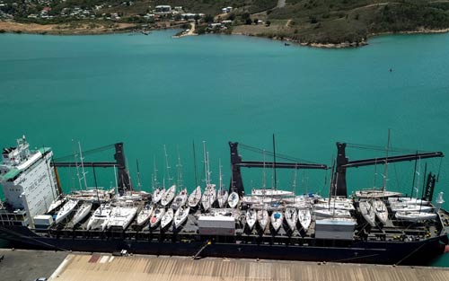 Peters and May's record 52 yacht sailing on MV Kingfisher from the Caribbean