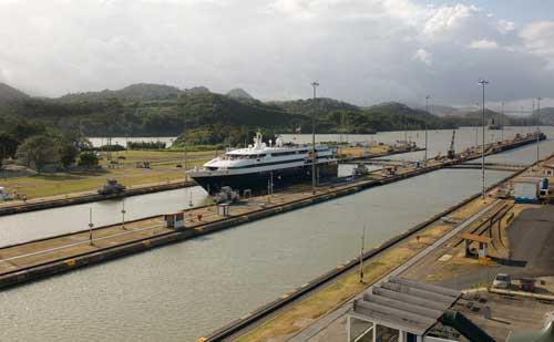 GAC Panama superyacht in Canal