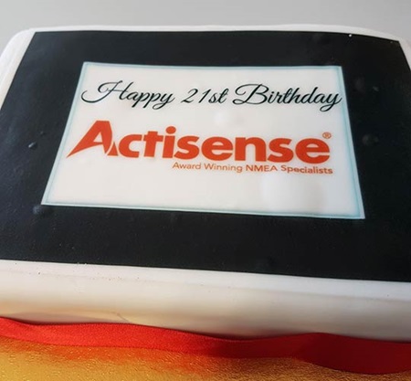 Actisense 21st anniversary cake