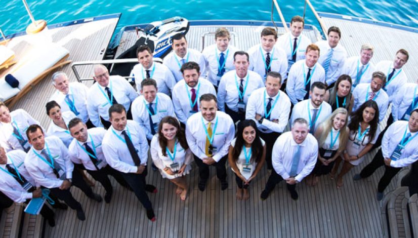 Burgess team at Monaco Yacht Show
