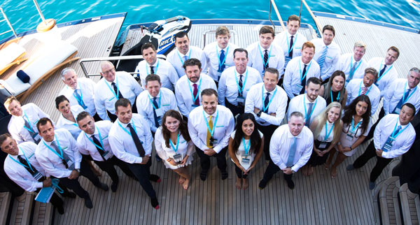 Burgess team at Monaco Yacht Show