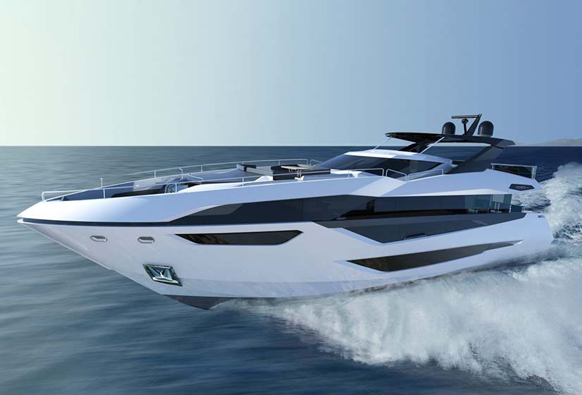 Sunseeker 100 Yacht exterior rendering